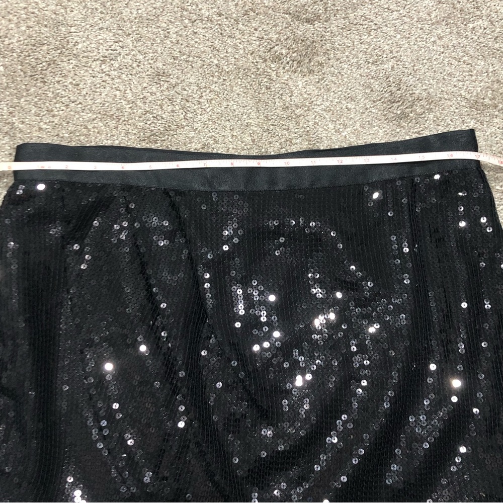 Gudi Faux Wrap Black Sequin Skirt - Picture 9 of 16
